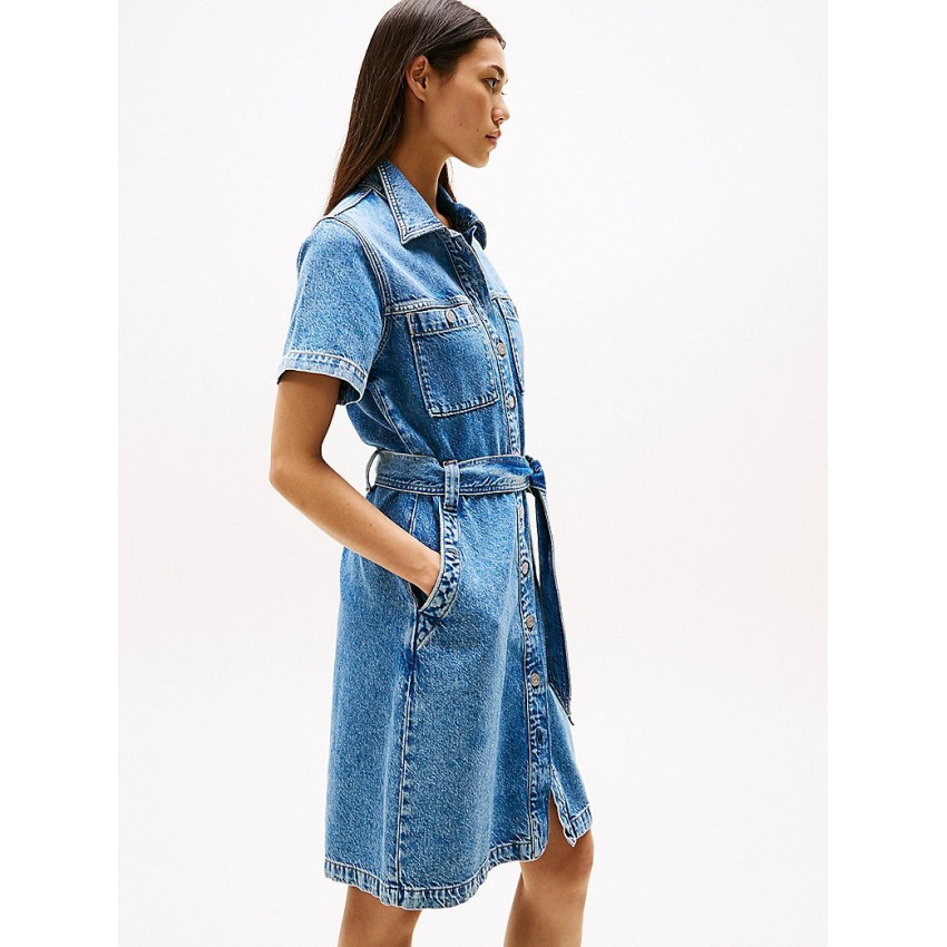 Robe Femme tommy Hilfiger JEANS Denim Cloane Vannes WW0WW44380 1A8