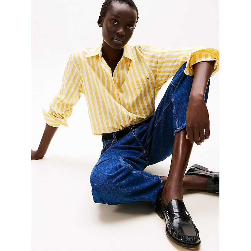 Chemise Femme Tommy Hilfiger ESSENTIAL Jaune Cloane Vannes WW0WW45612 0FT