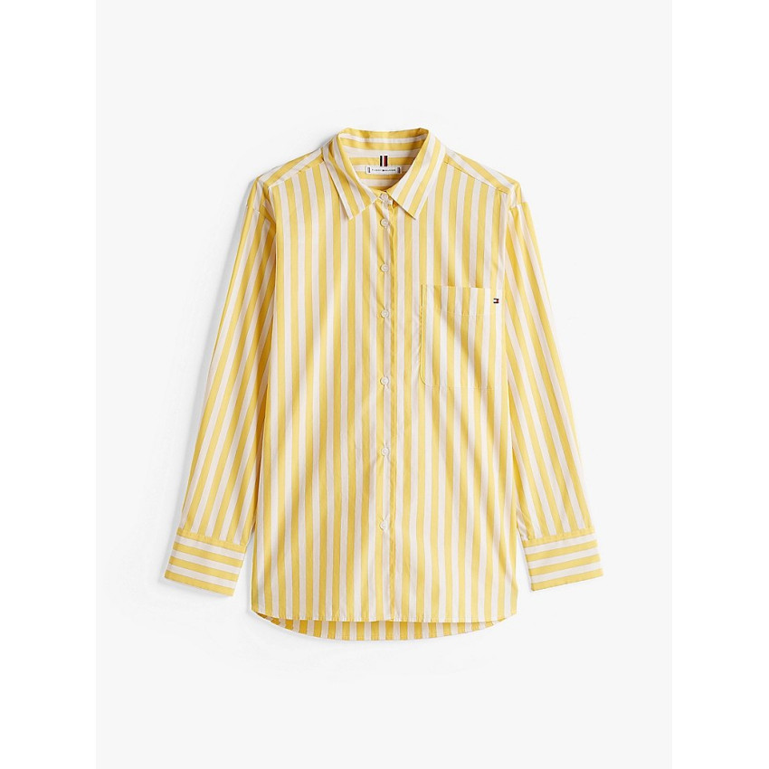 Chemise Femme Tommy Hilfiger ESSENTIAL Jaune Cloane Vannes WW0WW45612 0FT