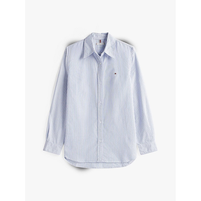 Chemise Tommy Hilfiger Femme OXFORD Bleu Cloane Vannes WW0WW46111