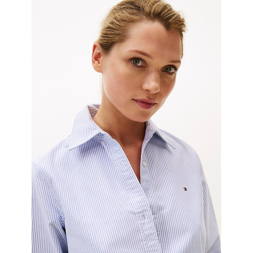 Chemise Tommy Hilfiger Femme OXFORD Bleu Cloane Vannes WW0WW46111