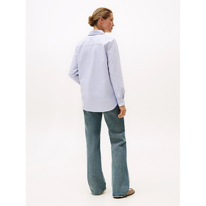 Chemise Tommy Hilfiger Femme OXFORD Bleu Cloane Vannes WW0WW46111