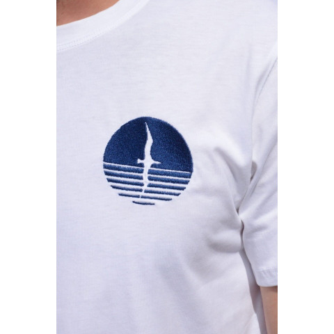 T-Shirt Homme Optimist Sud Finistere PETIT FRENCHY Blanc Cloane Vannes