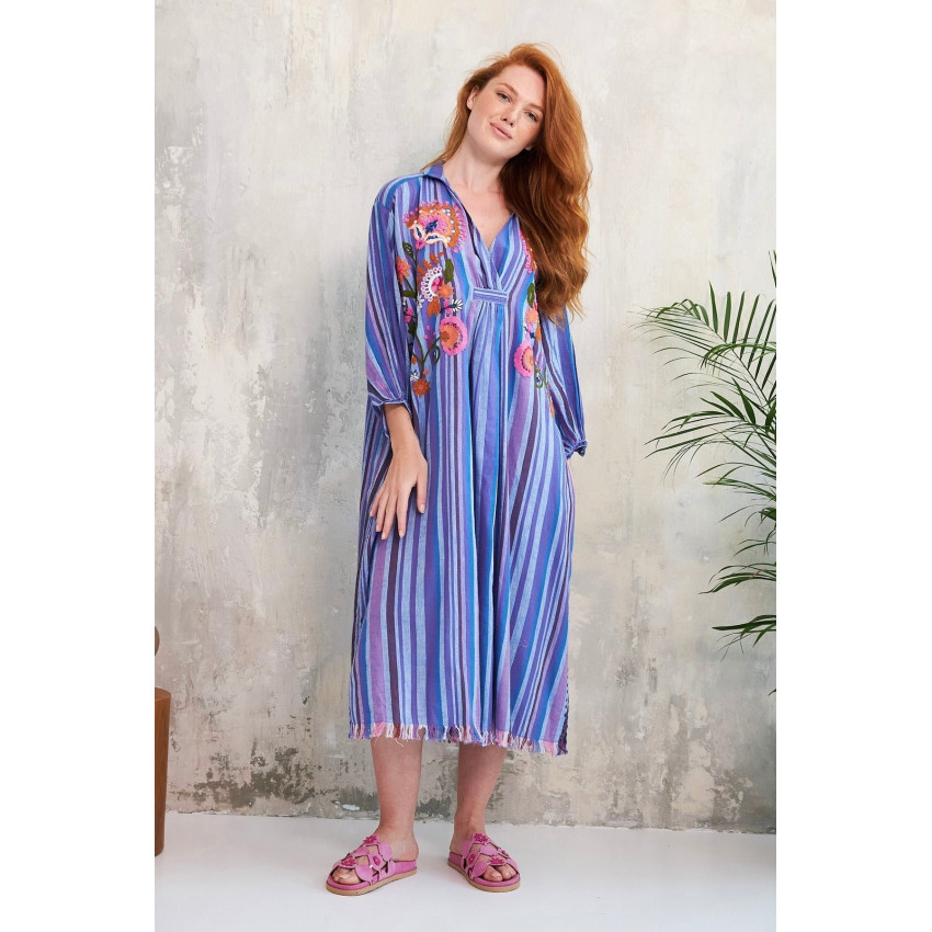 Robe Longue Chicosoleil Femme BONITA Violet Cloane Vannes