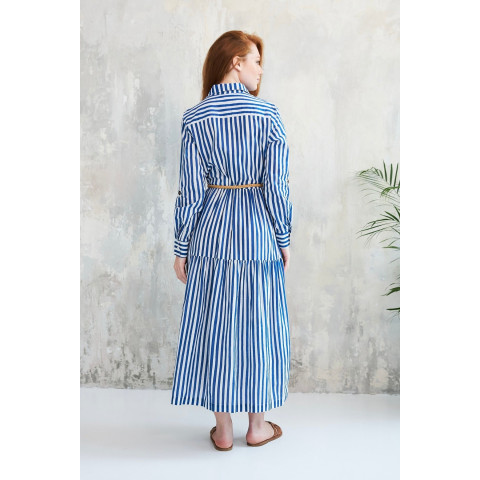 Robe Longue Chicosoleil Femme LEELA Bleu Cloane Vannes