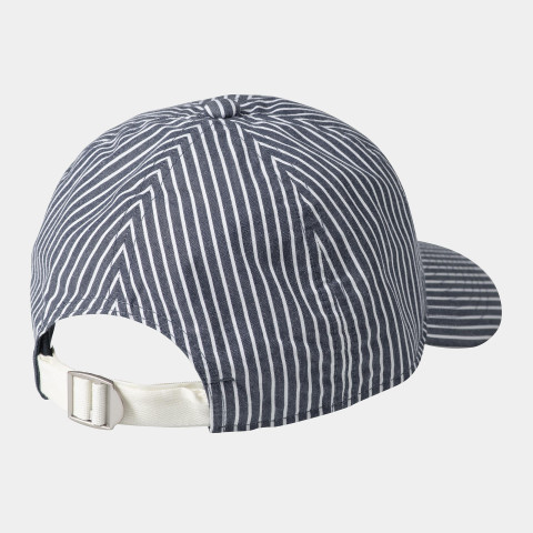 Casquette Homme Carhartt Wip NOTUS Blanc et Bleu Marine Cloane Vannes I034613 2RC RAYÉ