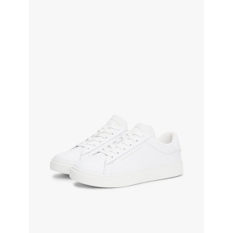 Baskets en Cuir Femme Tommy Hilfiger ESSENTIAL Blanc  Cloane Vannes FW0FW08320 YBS