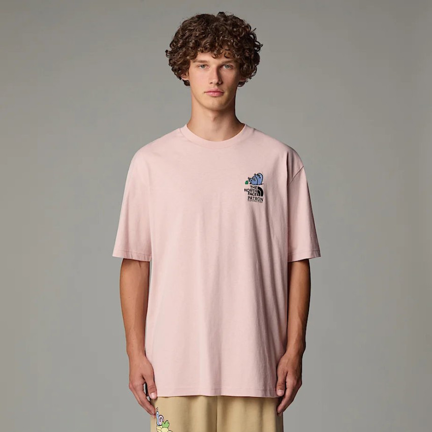 T-Shirt Homme The North Face MOUNTAIN CLEANUP Rose Cloane Vannes NF0A8C4D LK6