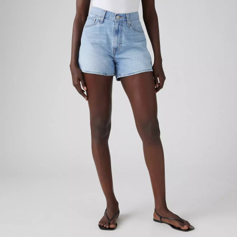 Short en Jean Femme Levi's MOM '80 Denim Light Cloane Vannes A4695 0015 COOL WISE