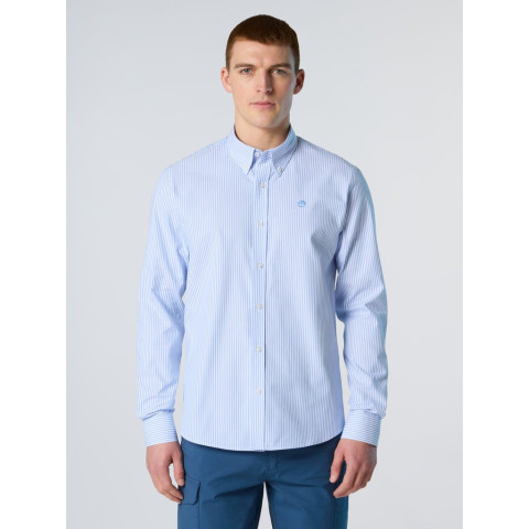 Chemise Homme North Sails OXFORD Bleu Cloane Vannes 664367 001