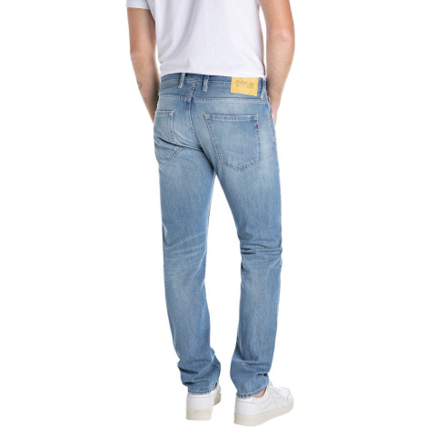Jean Homme Replay GROVER STRAIGHT Denim Light Cloane Vannes MA972X 874 824 010