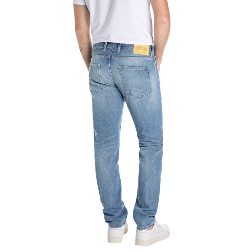 Jean Homme Replay GROVER STRAIGHT Denim Light Cloane Vannes MA972X 874 824 010