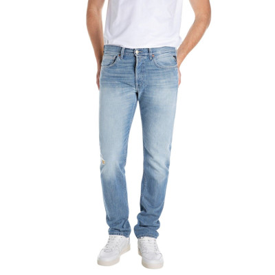 Jean Homme Replay GROVER STRAIGHT Denim Light Cloane Vannes MA972X 874 824 010