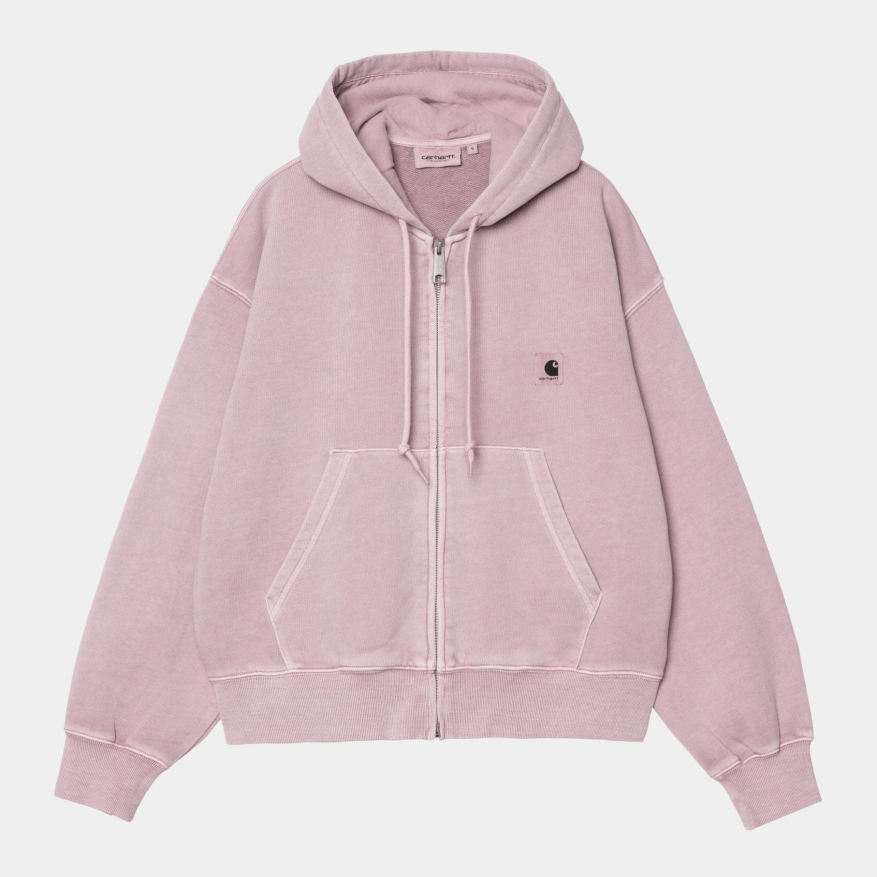 Sweat Carhartt Femme Gris CARHARTT WIP Sweat à Capuche Zippé Femme
