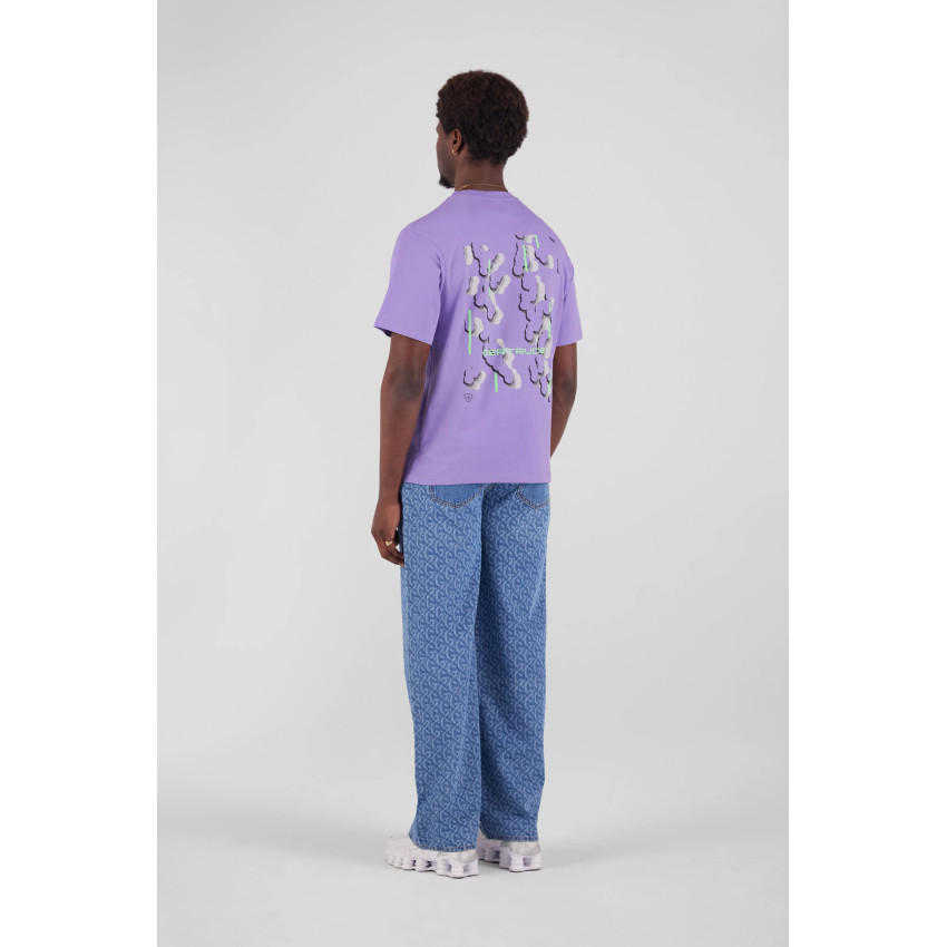 T-Shirt Homme Gertrude LEONCE ADN Violet Cloane Vannes E25LEONCEADN