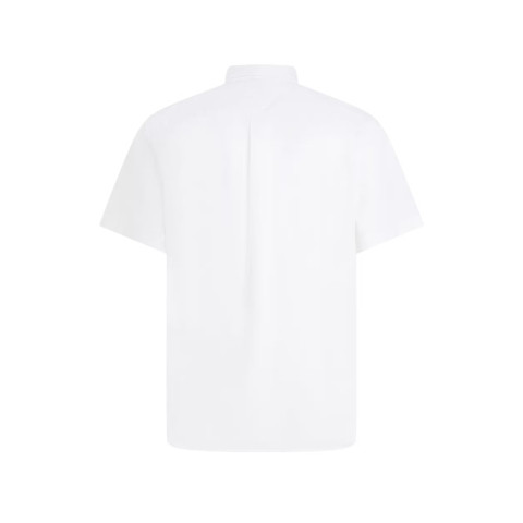 Chemise Manches Courtes Tommy Hilfiger Homme FLEX Blanc Cloane Vannes MW0MW37584 YCF