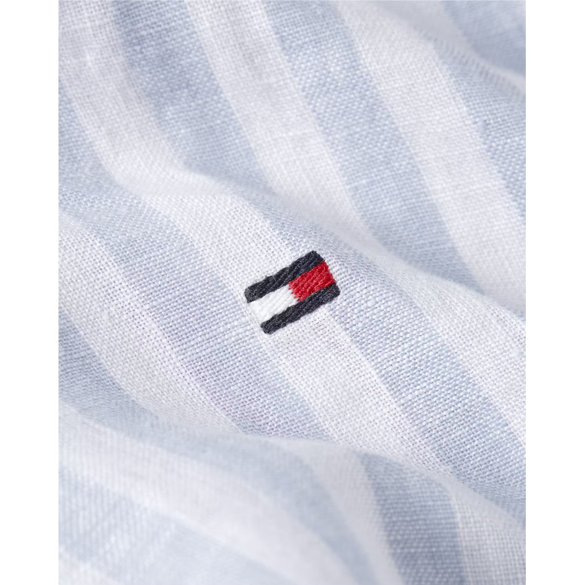 Chemise en Lin Homme Tommy Hilfiger ESSENTIAL Bleu Ciel Cloane Vannes MW0MW38581