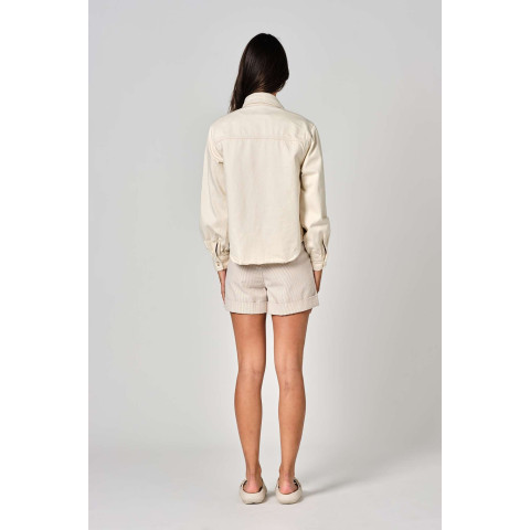 Chemise Femme Fam Paris SALOME Beige Cloane Vannes LS95