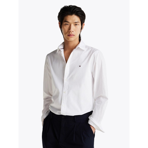 Chemise Tommy Hilfiger Homme FLEX Blanc Cloane Vannes MW0MW38137 YCF