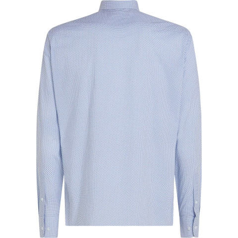 Chemise Homme Tommy Hilfiger SMALL PRINT Bleu Cloane Vannes MW0MW38960 0LI