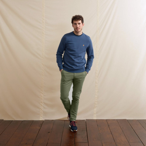 Pantalon Faguo Homme BRIX Kaki Cloane Vannes F21PA0101 KAK07