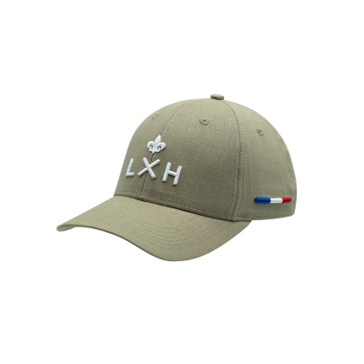 Casquette Mixte LXH en Lin HÉRITAGE Kaki Cloane Vannes LXH19006