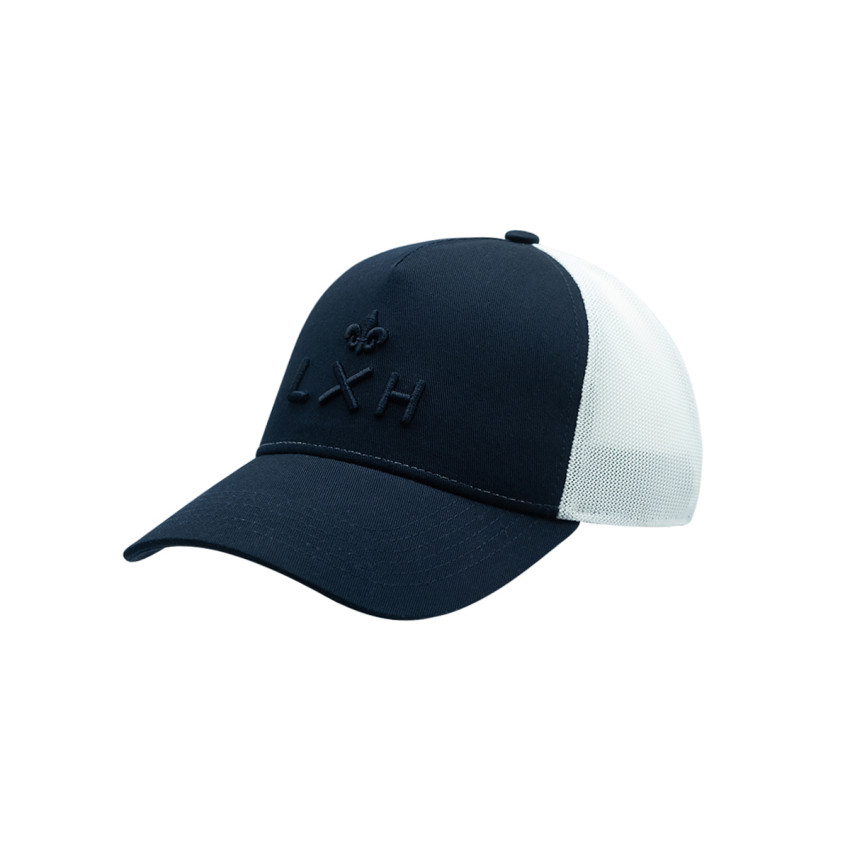 Casquette LXH Mixte Trucker ÉVASION Bleu Marine et Blanc Cloane Vannes LXHEVA2001
