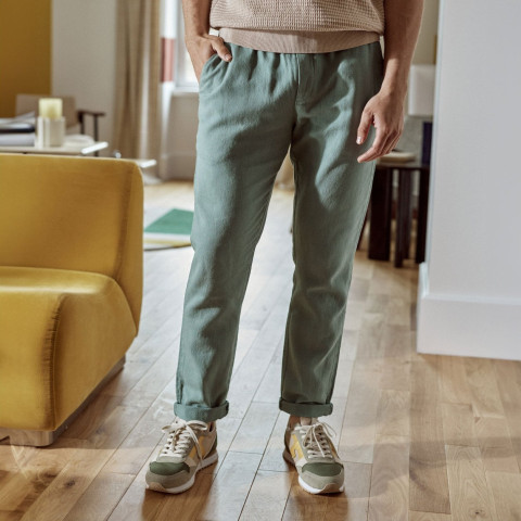 Pantalon Homme Faguo DREUILLE Lagon Cloane Vannes S25PA0103 BLU86