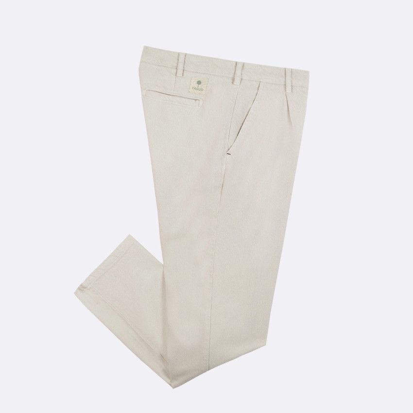 Pantalon Homme Faguo RUMILLY Ecru Cloane Vannes S25PA0104 ECR49