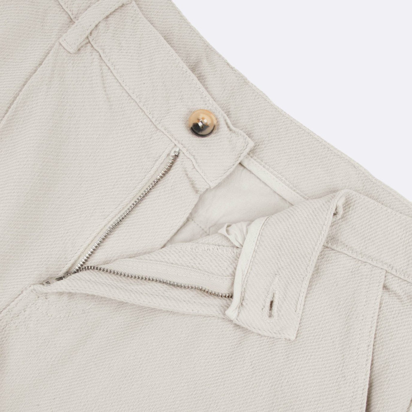 Pantalon Homme Faguo RUMILLY Ecru Cloane Vannes S25PA0104 ECR49