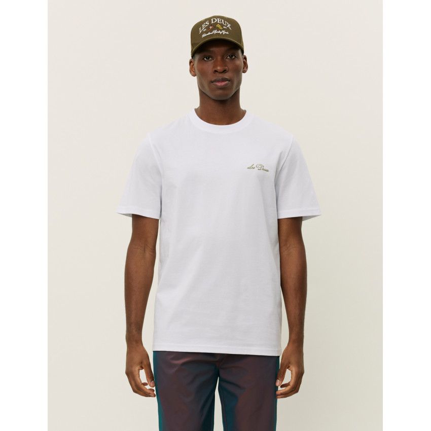 T-Shirt Homme Les Deux WILD FLOWER Blanc Cloane Vannes 1000218