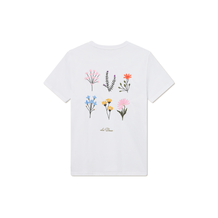 T-Shirt Homme Les Deux WILD FLOWER Blanc Cloane Vannes 1000218