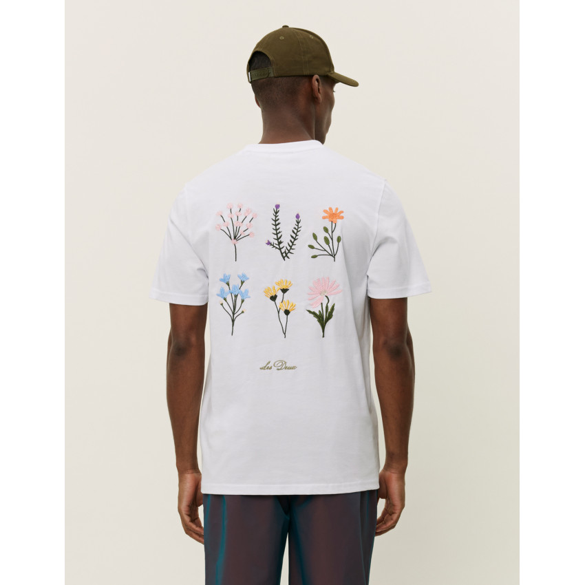 T-Shirt Homme Les Deux WILD FLOWER Blanc Cloane Vannes 1000218