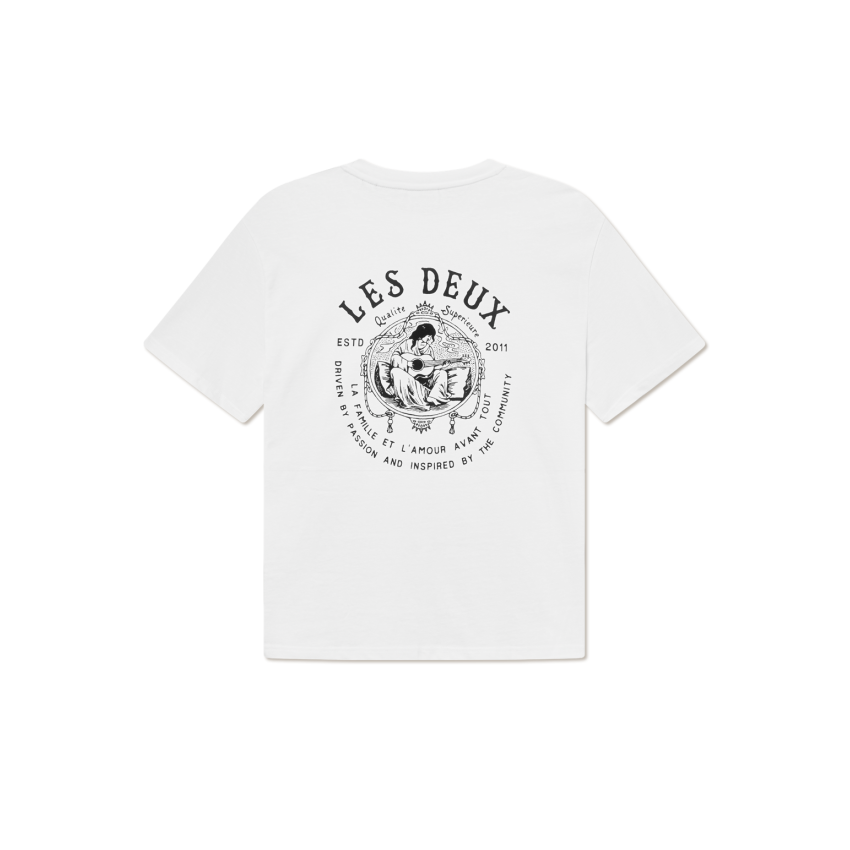T-Shirt Les Deux Homme PASSION Blanc Cloane Vannes 1000216 201