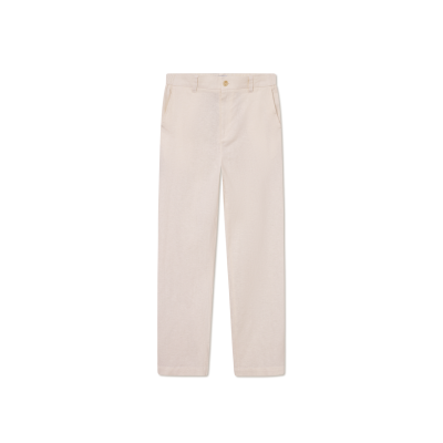Pantalon en Lin Les Deux Homme PINO Ecru Cloane Vannes 1000060