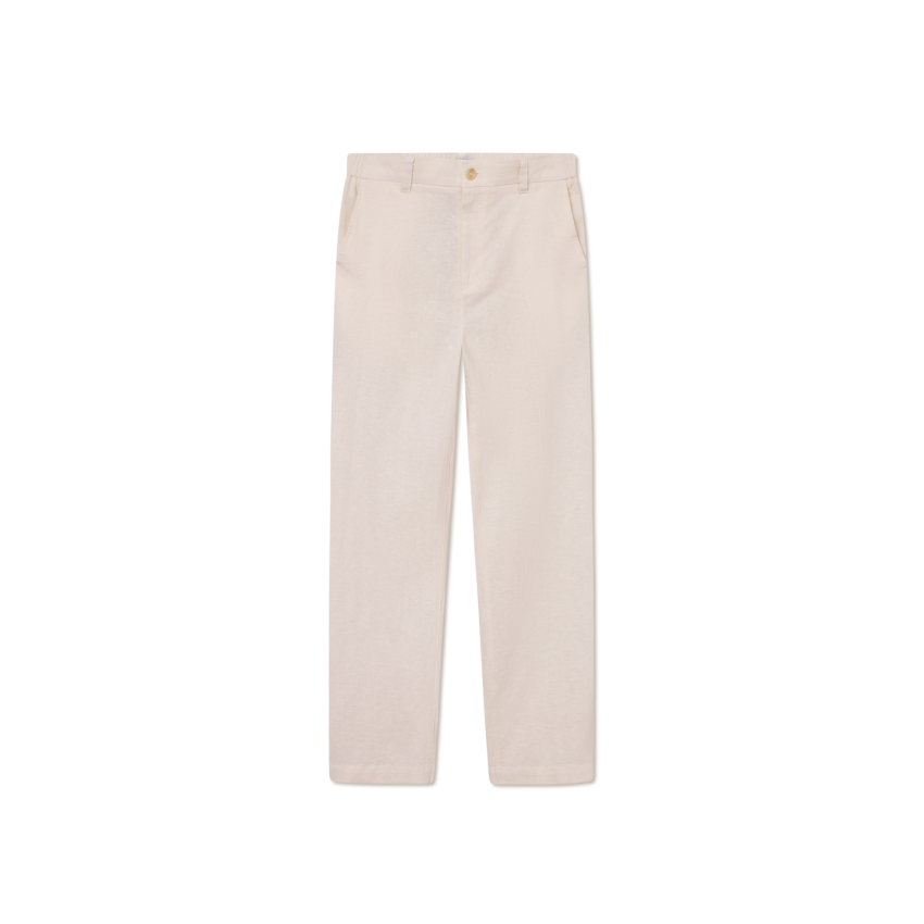 Pantalon en Lin Les Deux Homme PINO Ecru Cloane Vannes 1000060