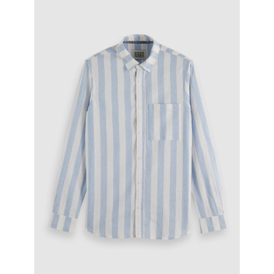 Chemise Scotch & Soda Homme YARN Bleu Cloane Vannes 180131 420