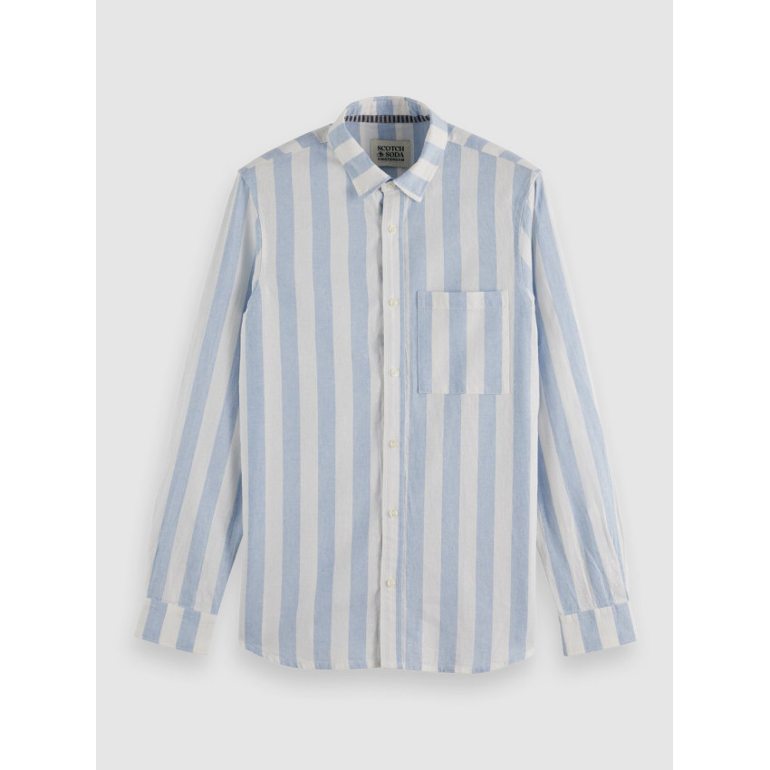 Chemise Scotch & Soda Homme YARN Bleu Cloane Vannes 180131 420