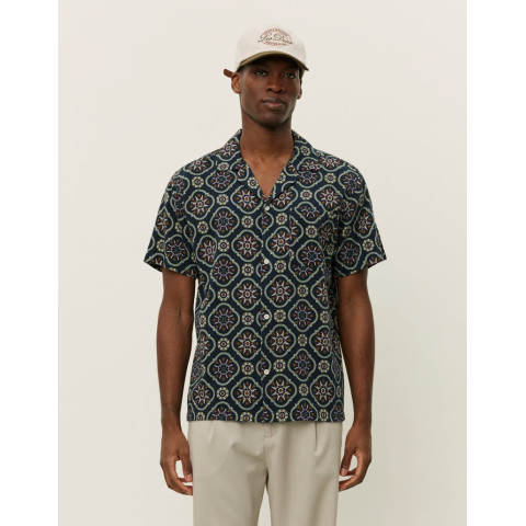 Chemise Manches Courtes Les Deux Homme LUKAS Bleu Marine Cloane Vannes