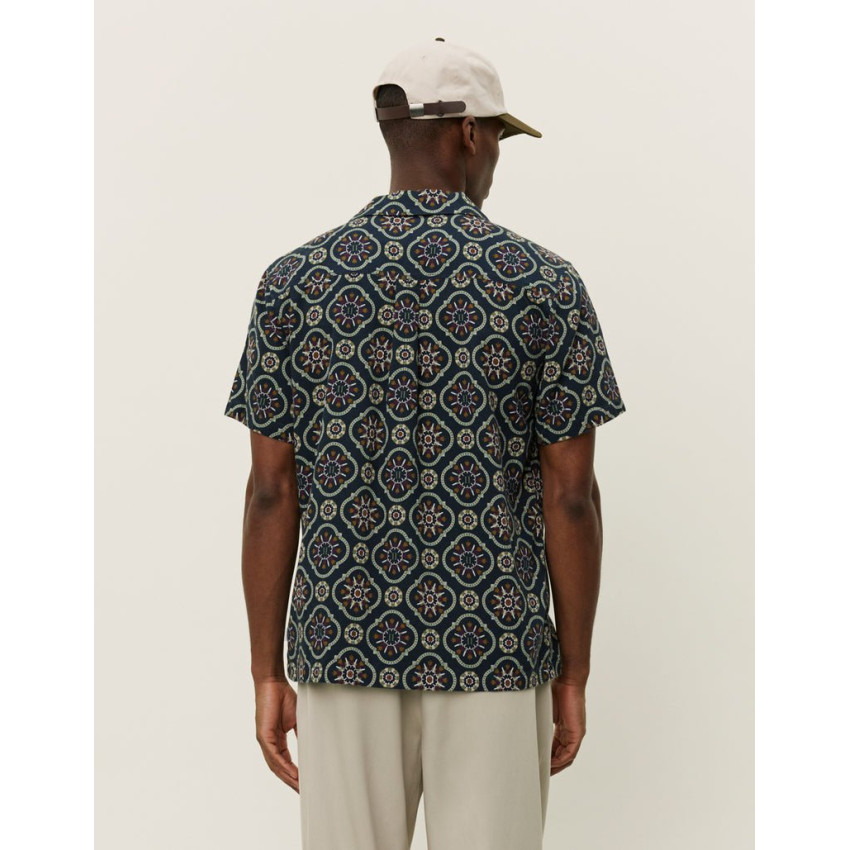 Chemise Manches Courtes Les Deux Homme LUKAS Bleu Marine Cloane Vannes