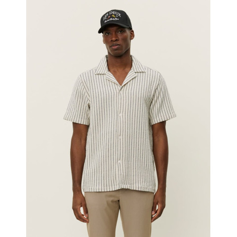 Chemises Manches Courtes Les Deux Homme LESLEY Ecru Cloane Vannes 1000117 215