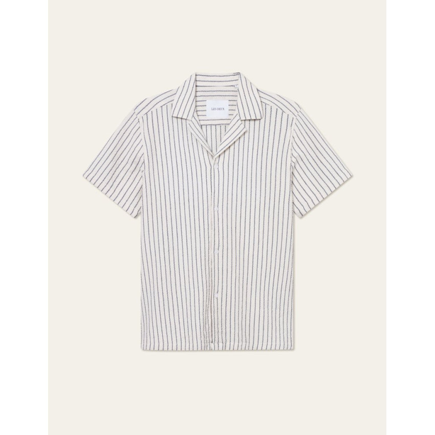 Chemises Manches Courtes Les Deux Homme LESLEY Ecru Cloane Vannes 1000117 215