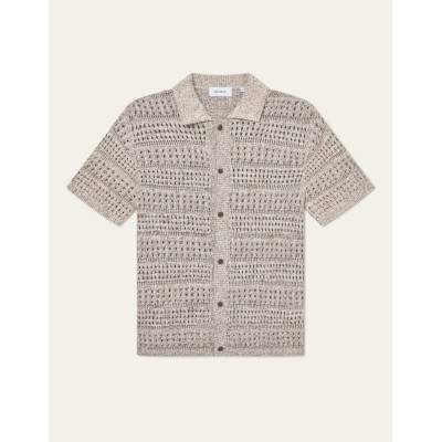 Chemise Manches Courtes Les Deux Homme ELVIN Beige Cloane Vannes 1000040 815