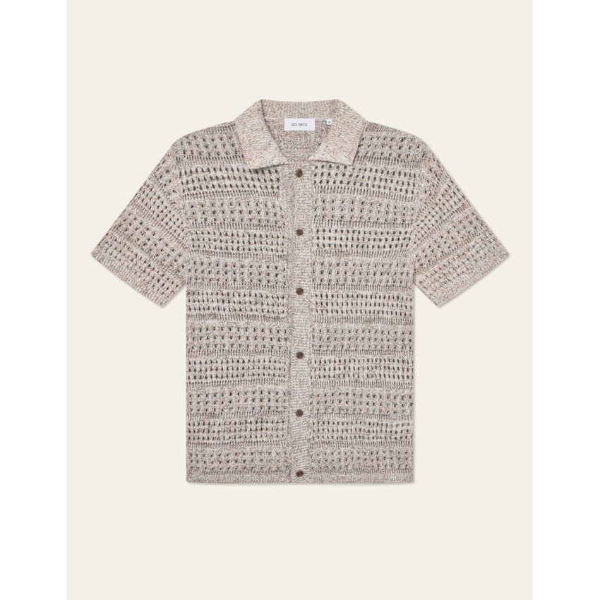 Chemise Manches Courtes Les Deux Homme ELVIN Beige Cloane Vannes 1000040 815