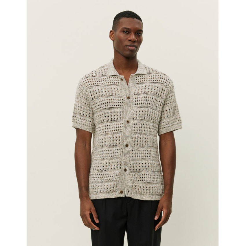 Chemise Manches Courtes Les Deux Homme ELVIN Beige Cloane Vannes 1000040 815