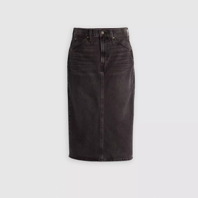 Jupe en Jean Femme Levi's BACK SPLIT Noir Cloane Vannes 0001VH 0004 WANDERIN