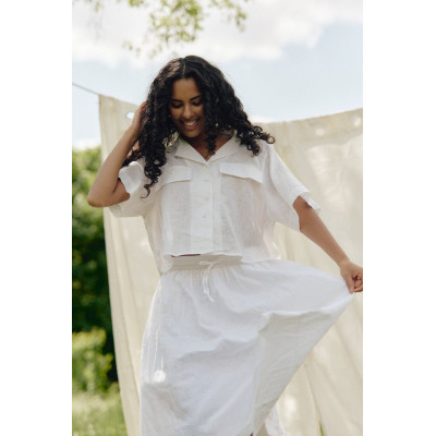 Chemise MC Artlove Femme ARWENN Blanc Cloane Vannes