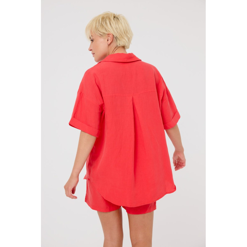 Chemise MC Artlove Femme ADDISON Rouge Cloane Vannes