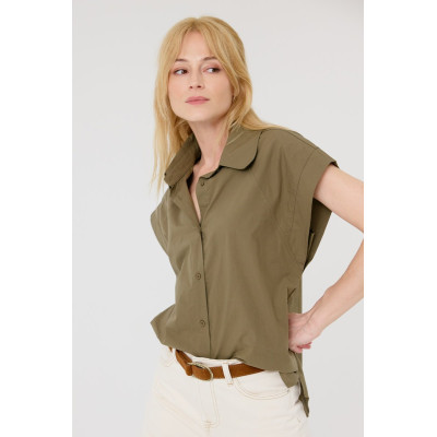 Chemise MC Artlove Femme ADAMA Kaki Cloane Vannes