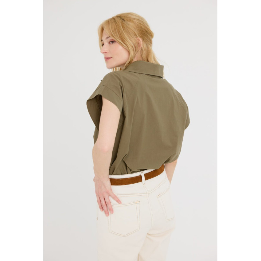 Chemise MC Artlove Femme ADAMA Kaki Cloane Vannes